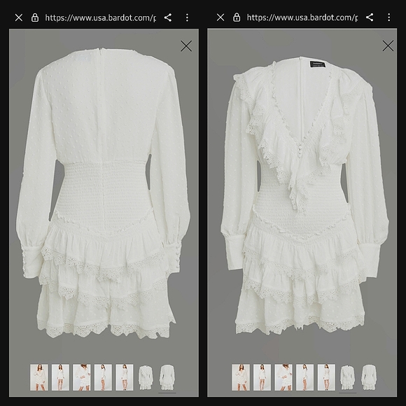 Bardot Dresses & Skirts - 🅽🆆🆃 Bardot Dixie Ivory Mini Dress